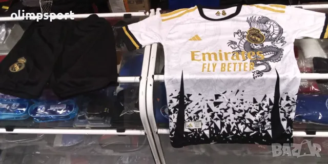 спортен екип Реал Мадрид нов Мбапе тениска и шорти за дете с ръст 140-146см