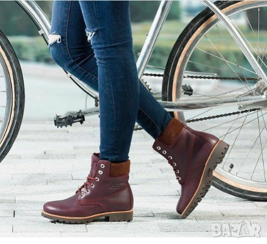 Боти до глезена Panama Jack 03 Bordeaux Limited цвят бордо  комбинация от Nappa Grass.  номер 40 , снимка 2 - Дамски боти - 52578089