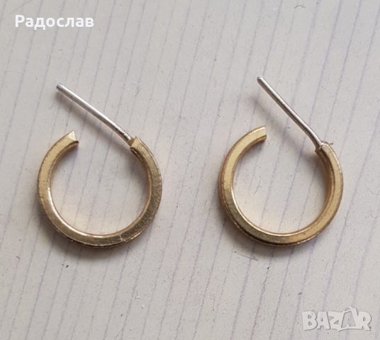 Продавам 2 чифта позлатени обеци, снимка 4 - Обеци - 35505646