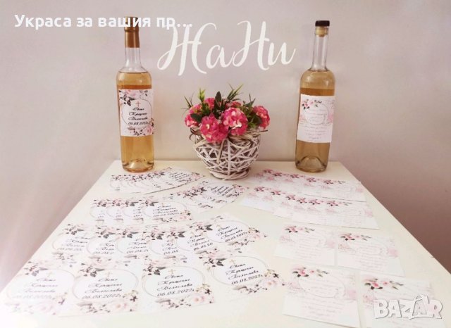 Етикети за бутилки за кръщене , снимка 2 - Други - 37648787