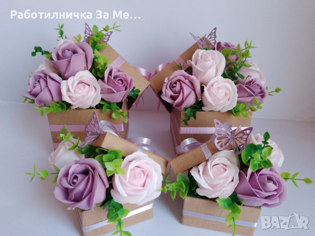 Аранжировки със сапунени рози, снимка 6 - Други - 35978233