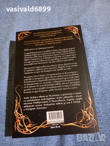 Алекс Астър - Искронишка , снимка 3 - Художествена литература - 50539756