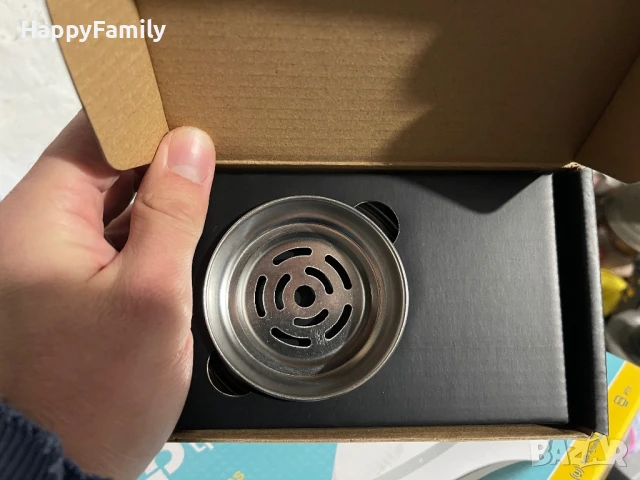 НОВА Dschinni Vulcan Air Стоманена Коронка за Наргиле, снимка 3 - Наргилета - 51263705