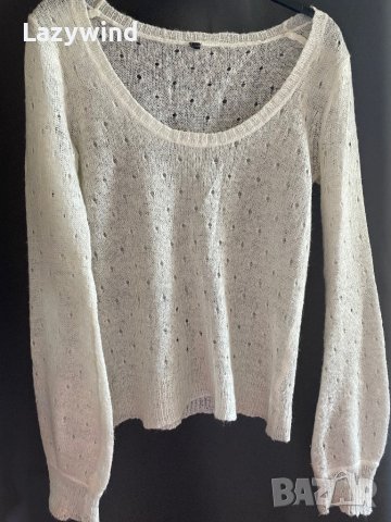 Пуловер с вълна и мохер, снимка 1 - Блузи с дълъг ръкав и пуловери - 40505801