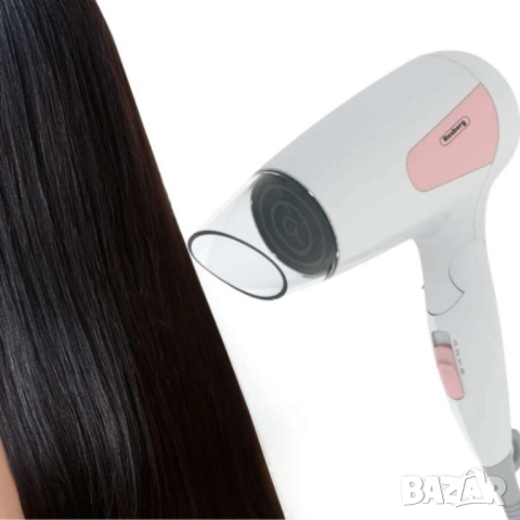 Сешоар Rosberg, 1200W, Сгъваема дръжка, 1 скорост, 3 настройки на температурата, снимка 4 - Друга електроника - 51857914