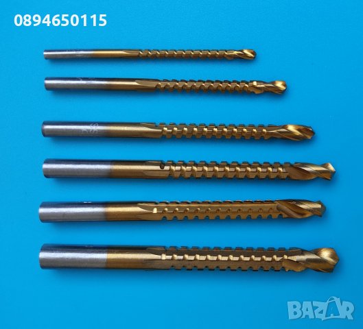 Комплект 6бр свредла бургии 3/4/5/6/6.5/8мм за пробиване и рязане на дърво плоскости PVC алуминий, снимка 6 - Други инструменти - 37283239