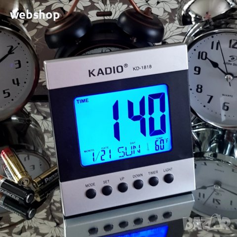 Настоллен часовник с термометър и календар за вътрешно ползване -10°C до 50°C