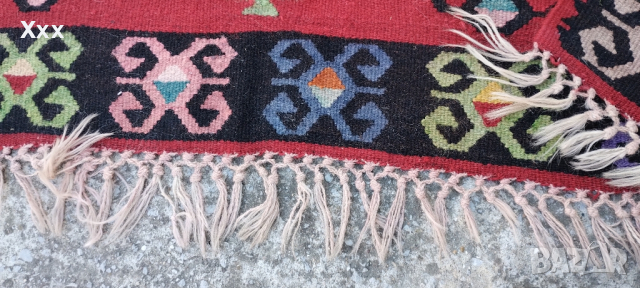 Ръчно тъкан Чипровски вълнен килим.Антика за ценители., снимка 9 - Килими - 44912501