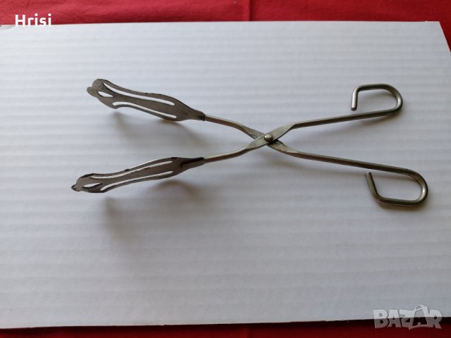 Ретро метална щипка за сервиране, снимка 4 - Прибори за хранене, готвене и сервиране - 33367695