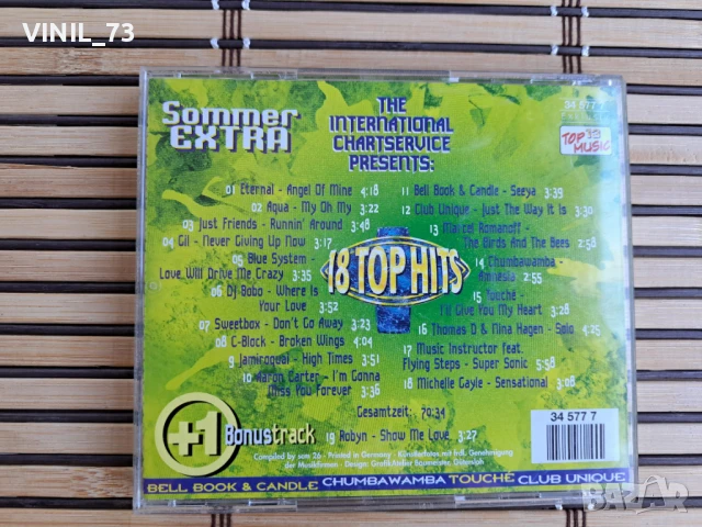 18 Top Hits Aus Den Charts Sommer Extra, снимка 3 - CD дискове - 50544269