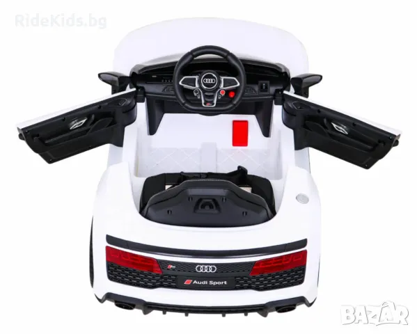 Audi R8 LIFT 12V – Детска акумулаторна кола, Бяла, EVA гуми, снимка 8 - Детски велосипеди, триколки и коли - 50421422