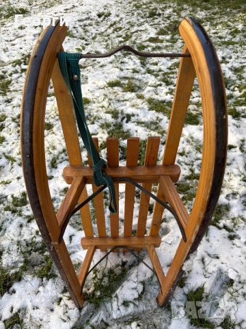 Швейцарска дървена шейна Davos, снимка 5 - Зимни спортове - 53202467