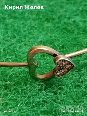 СРЕБЪРНА ГРИВНА СТИЛ Tiffany СЪРЦА с ИНКРУСТИРАНИ КРИСТАЛИ 51109, снимка 3 - Гривни - 52857794