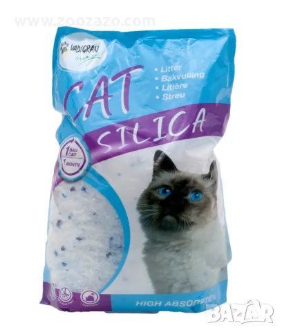 Силиконова силно абсорбираща котешка тоалетна, 2,25кг. - 5л. - Модел: 4925, снимка 2 - За котки - 49920305