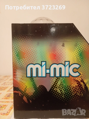 Неупотребявана MI-MIC Караоке тонколона - диско куб с микрофон и Bluetooth, снимка 2 - Караоке - 52269451