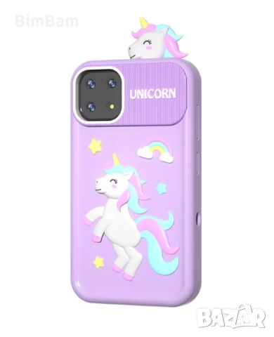 Коледна промоция -50% ! Детски смартфон с калъф еднорог / динозавър 2.8" / - различни цветове, снимка 8 - Образователни игри - 52361429