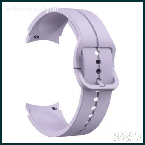 Силиконова Каишка за Samsung Watch5 Pro /Watch4 Classic / Active 2, снимка 2 - Смарт гривни - 38246189