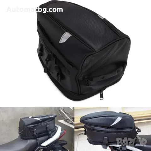 Мото чанта Automat, Водоустойчива, 36x24x26см, Черен, снимка 5 - Аксесоари и консумативи - 49424655