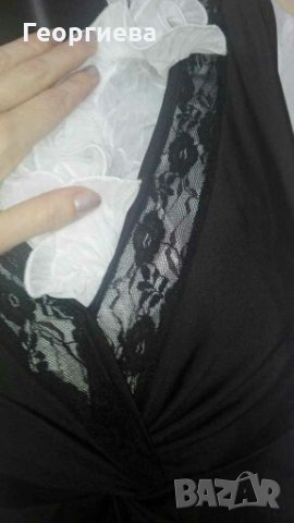 Фин еластичен черен дамски топ ПРОМОЦИЯ ДО КРАЯ НА МЕСЕЦА👚🍀M/L, L👚🍀 арт.415, снимка 4 - Корсети, бюстиета, топове - 28246928