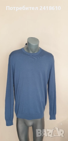 Hackett  Merino / Silk - Knit  Mens Size L  НОВО! ОРИГИНАЛ! Mъжки Пуловер, снимка 13 - Пуловери - 52151257