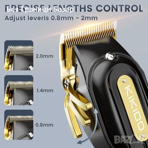 Нова Електрическа Безжична машинка за подстригване коса мъже Красота , снимка 5 - Машинки за подстригване - 43666622