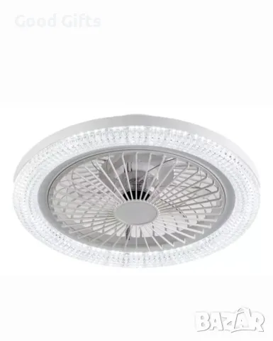 2в1 Smart LED RGB Лампа Вентилатор за таван с дистанционно , снимка 5 - Лед осветление - 48789477