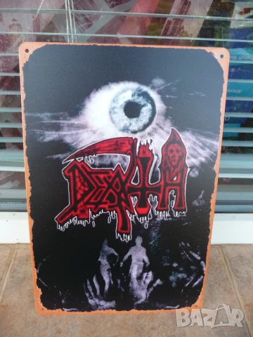 Метална табела музика Death тежък дет метал брутален смърт  
