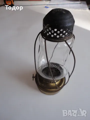 Немска бронзова газена лампа фенер Orion, снимка 9 - Антикварни и старинни предмети - 49621518