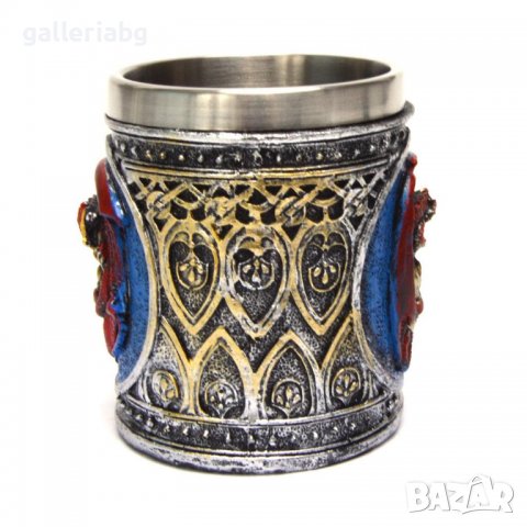 Чаша - Череп и дракон, снимка 2 - Арт сувенири - 39097847