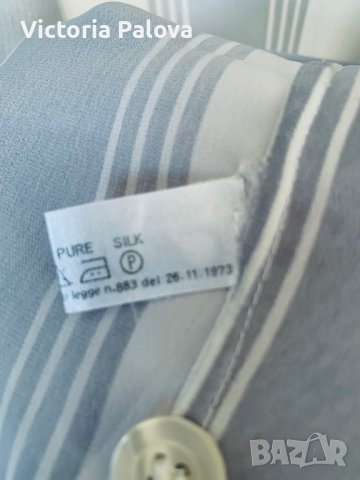 Дълга риза/туника/нощница PURA SETA 100% коприна, снимка 5 - Ризи - 42952495