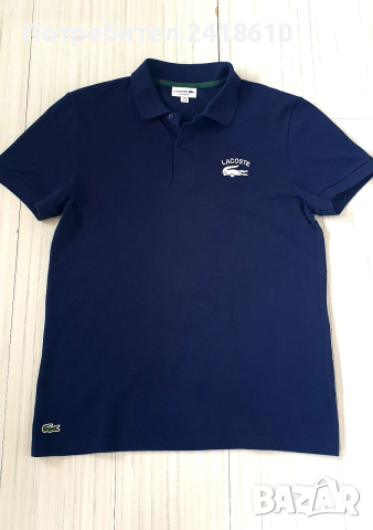 Lacoste Regular Fit Pique Cotton Mens Size 4 - M НОВО! ОРИГИНАЛ! Мъжка Тениска!, снимка 6 - Тениски - 53520934