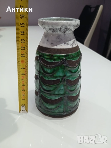 Стара маркирана ваза ръчна изработка , снимка 5 - Вази - 52470976