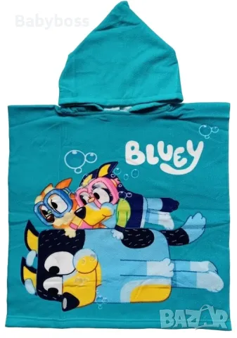 Детско пончо за плаж Блуи Bluey, снимка 1