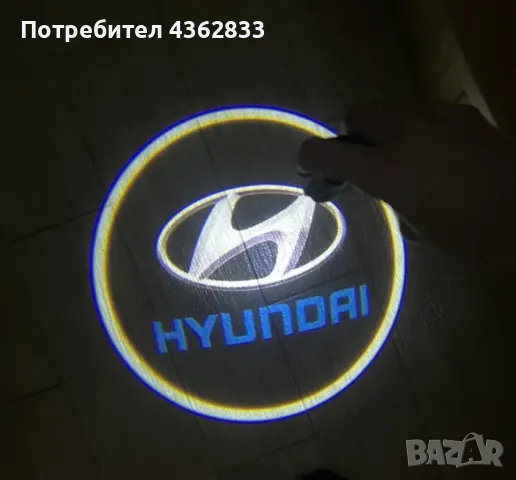 2 бр. лого проектор за Хюндай, снимка 2 - Аксесоари и консумативи - 49821363