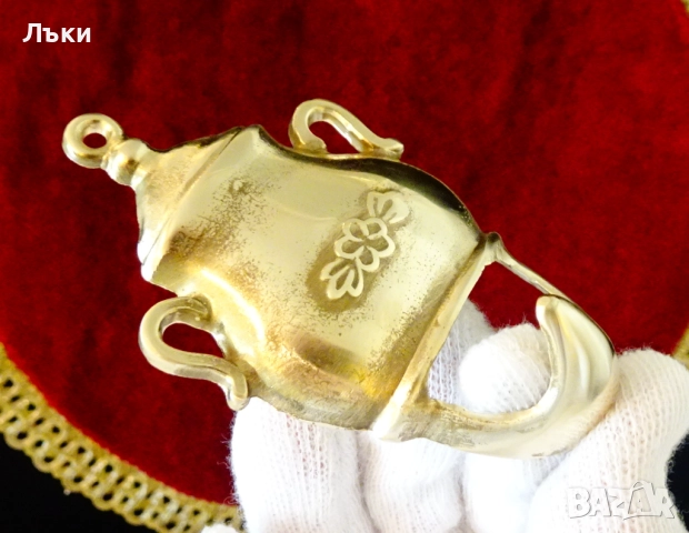 Бронзова закачалка,ретро бобено гърне. , снимка 2 - Антикварни и старинни предмети - 51712956