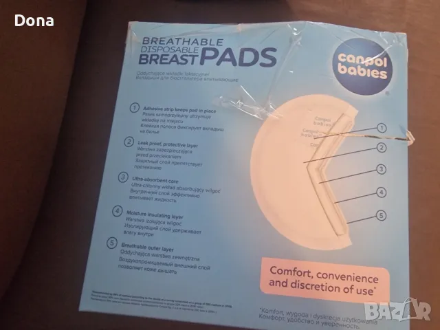 Canpol babies Подплънки за кърмачки за еднократна употреба 140 броя , снимка 4 - Аксесоари за кърмачки - 48587505