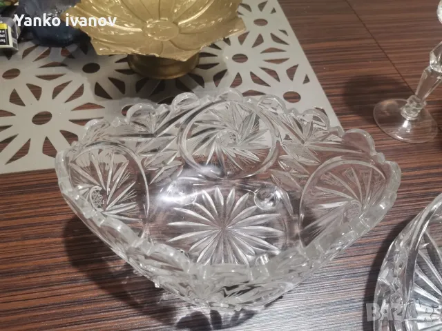 кристални чаши ваза идруги, снимка 3 - Чаши - 48310142