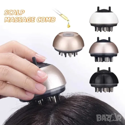 Апликатор за скалп Масажен гребен Подхранване на корените на косата