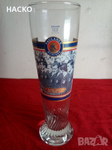 6 броя Колекционерски Чаши за Бира PAULANER FC Bayern Munchen 100% Оригинални Внос от Германия, снимка 5 - Колекции - 40807785