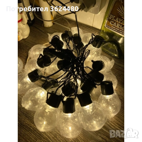 Градински лед лампички със захранване от Ел. мрежа 3703, снимка 9 - Соларни лампи - 52667307