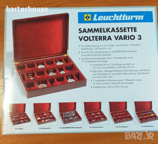 Кутия за презентации Volterra Vario 3, Leuchtturm, Германия , снимка 1 - Нумизматика и бонистика - 37773512