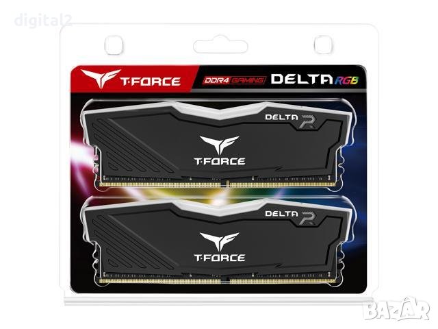 Памет Team Group T-Force Delta RGB Black DDR4 - 32GB (2x16GB) 3600MHz, снимка 1 - RAM памет - 36664531