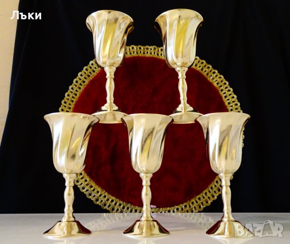 Бронзови чаши за ракия,многостен. , снимка 8 - Антикварни и старинни предмети - 38068388