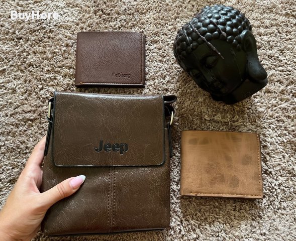 Мъжка чанта Jeep+портмоне, снимка 3 - Чанти - 37858802
