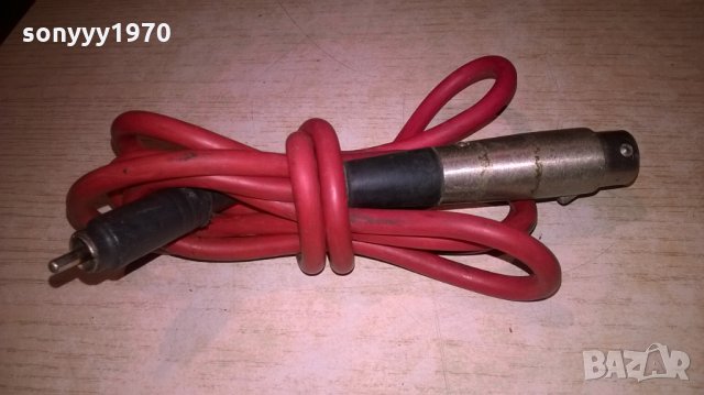 профи кабел с букса 3-ка и чинч-червен 1.5м, снимка 2 - Други - 27569952