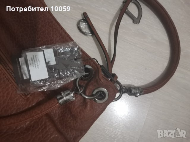 Нова дамска чанта Daniele Donati, кафява, снимка 11 - Чанти - 39313314