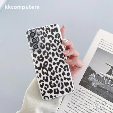 Калъф силикон ART Леопард за Samsung Galaxy S24 Plus / Прозрачен /