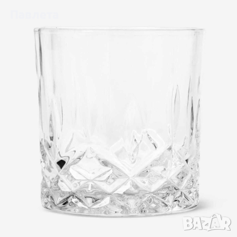 Комплект от деликатно стъкло,6 чаши и купа за лед с удобни щипки, снимка 7 - Чаши - 44926491