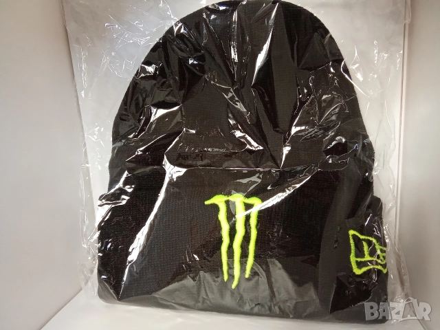 MONSTER Energy Drink Зимна шапка черна фес 