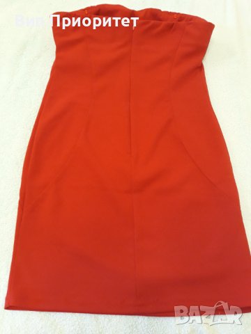 Червена къса рокля MISS CHIC, с вградени подплънки , сексапилна, по тялото , еластична материя., снимка 6 - Рокли - 37258201